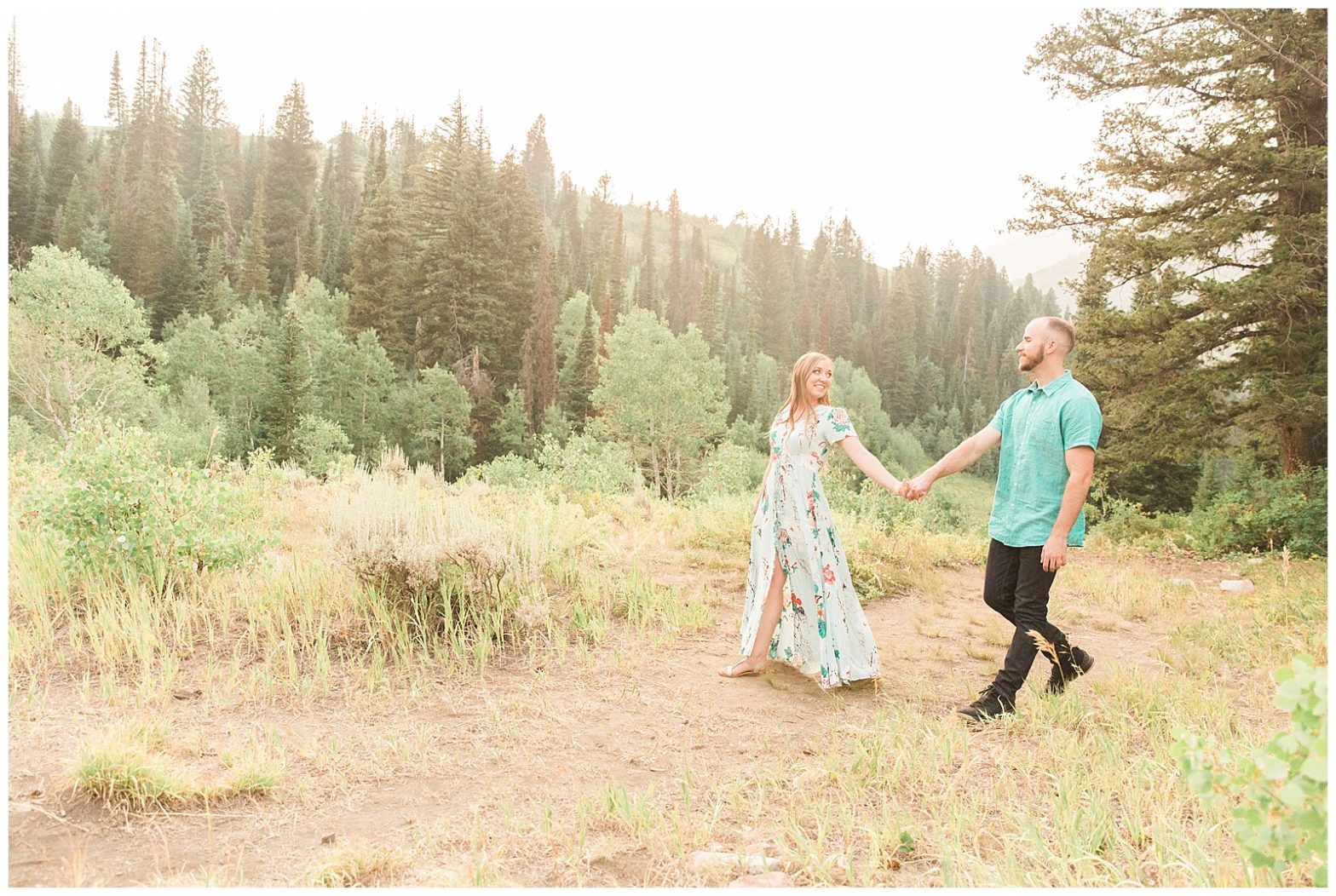 Big Cottonwood Canyon Utah Engagement Photos by Kaci Lou Photography