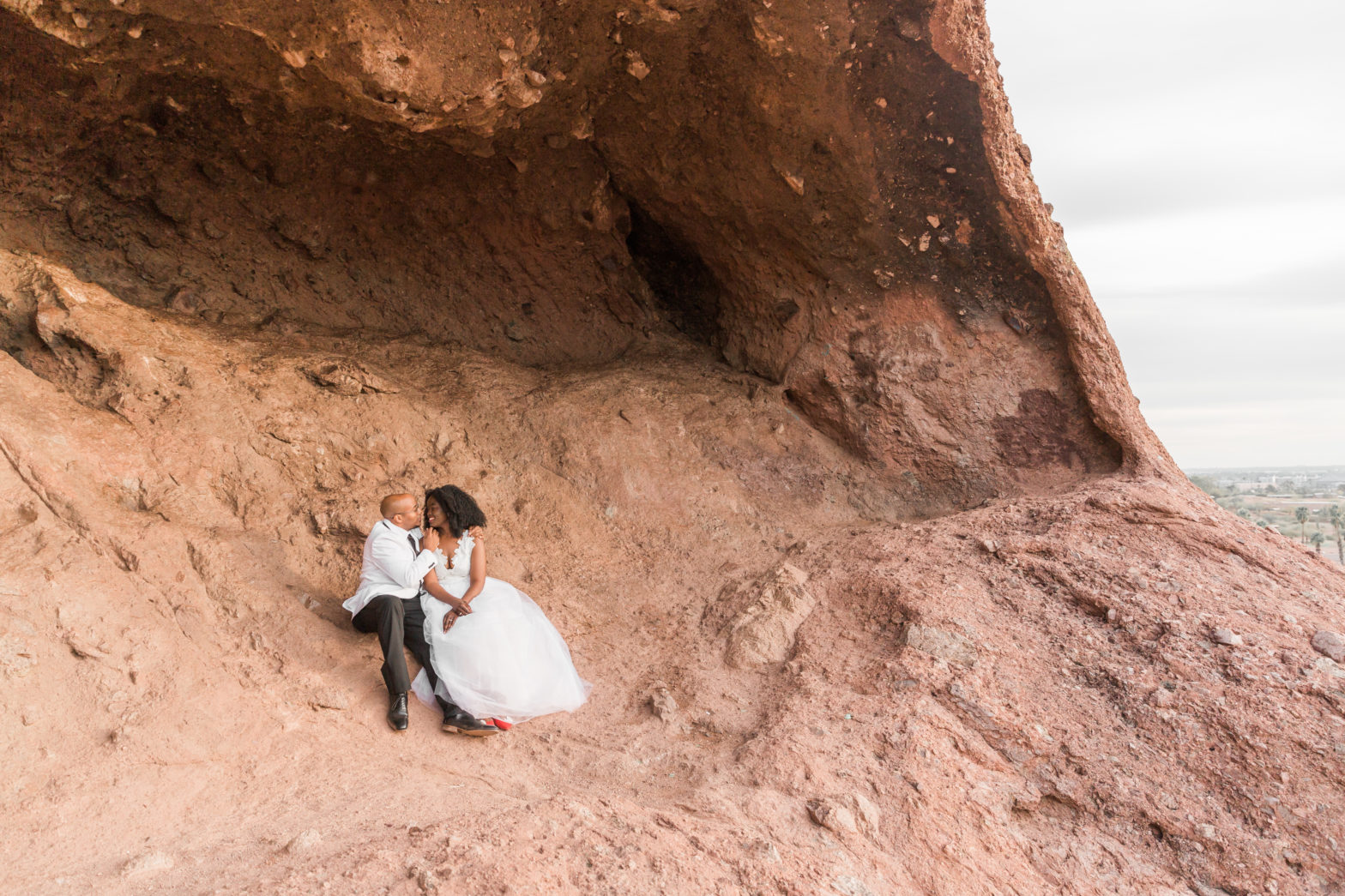 Papago Park Wedding Photos | Maria and Aaron Bridals by Arizona Wedding Photography Kaci Lou Photography