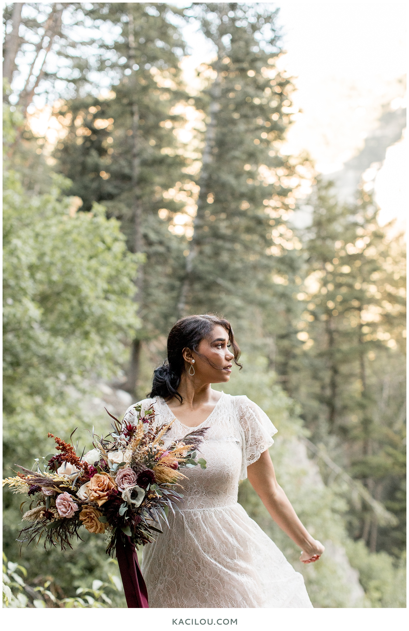 Utah Waterfall Wedding Photo Inspiration | Kaci Lou Photography