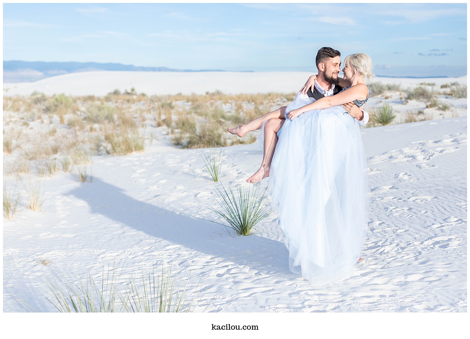 White Sands New Mexico Engagement Photos Maddie and Bo Kaci Lou