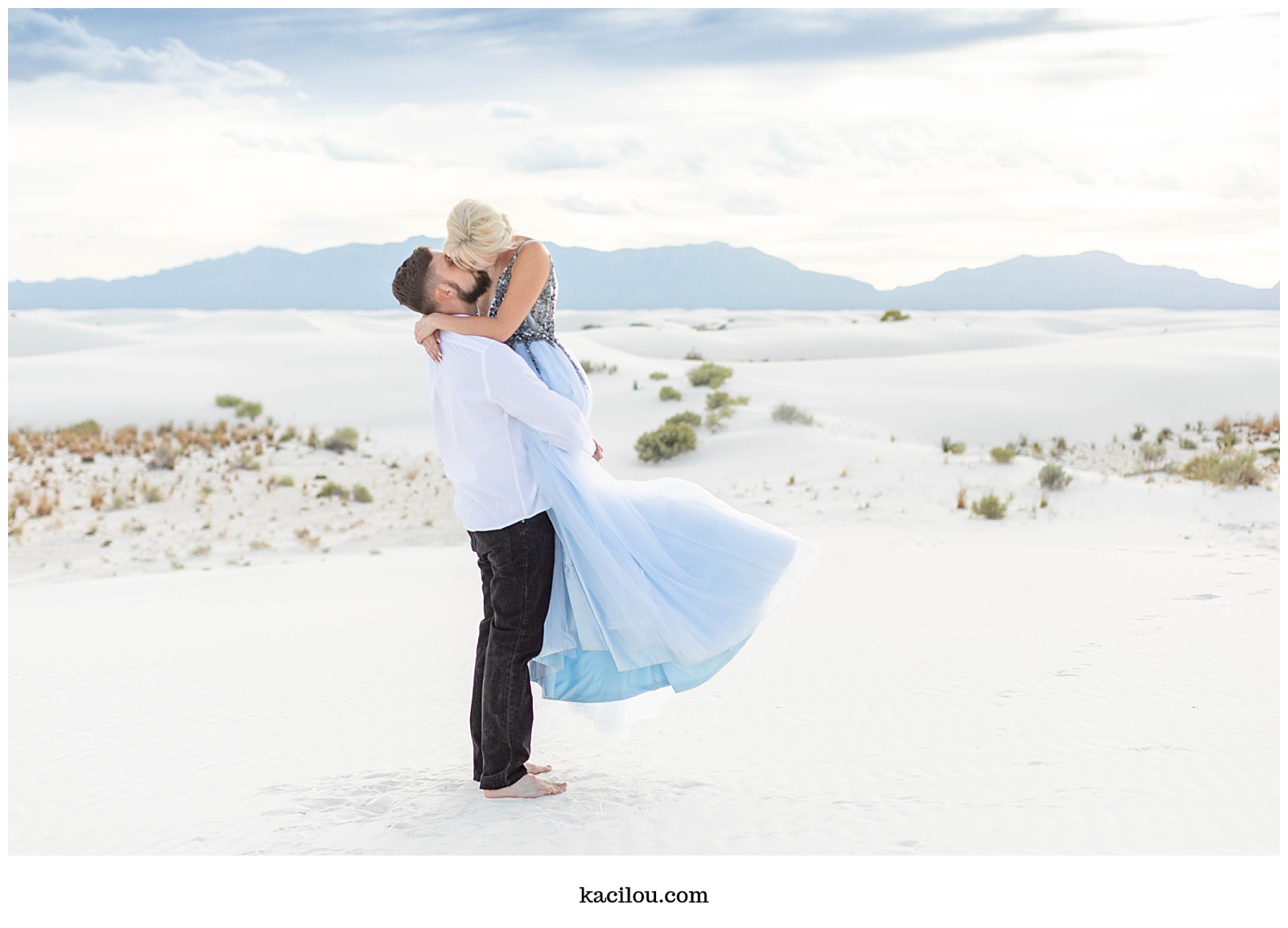 White Sands New Mexico Engagement Photos Maddie and Bo Kaci Lou