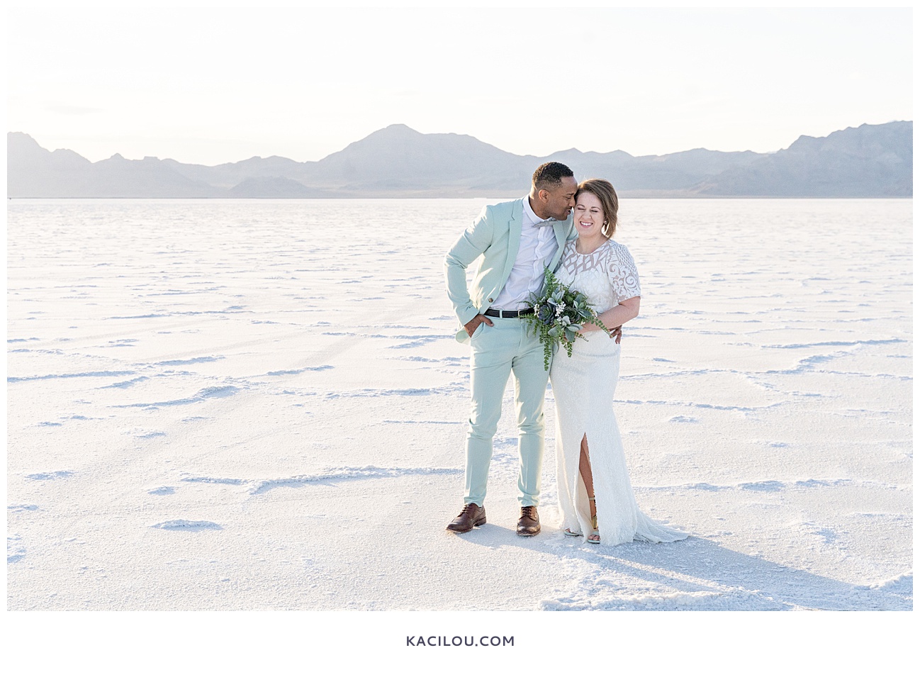 utah salt flats elopement